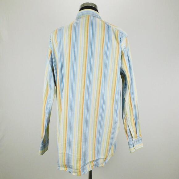 J Ferrar Cotton Long Sleeve Button Shirt Mens 17-17.5 XLT - Picture 3 of 5